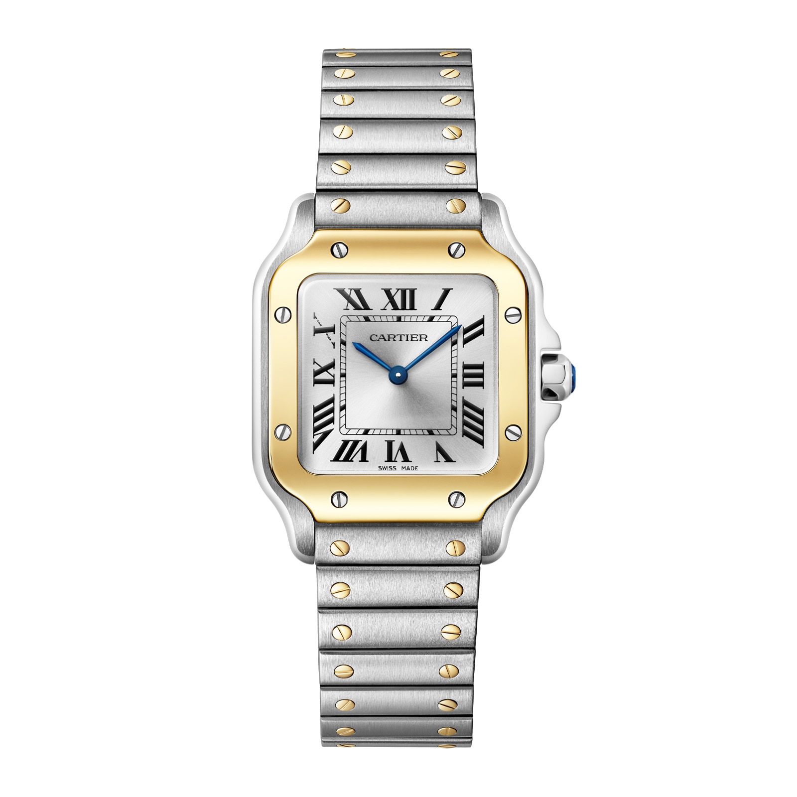 Santos De Cartier, Small Model, Quartz, Yellow Gold, Steel Santos De Cartier, Small Model, Quartz, Yellow Gold, Steel image
