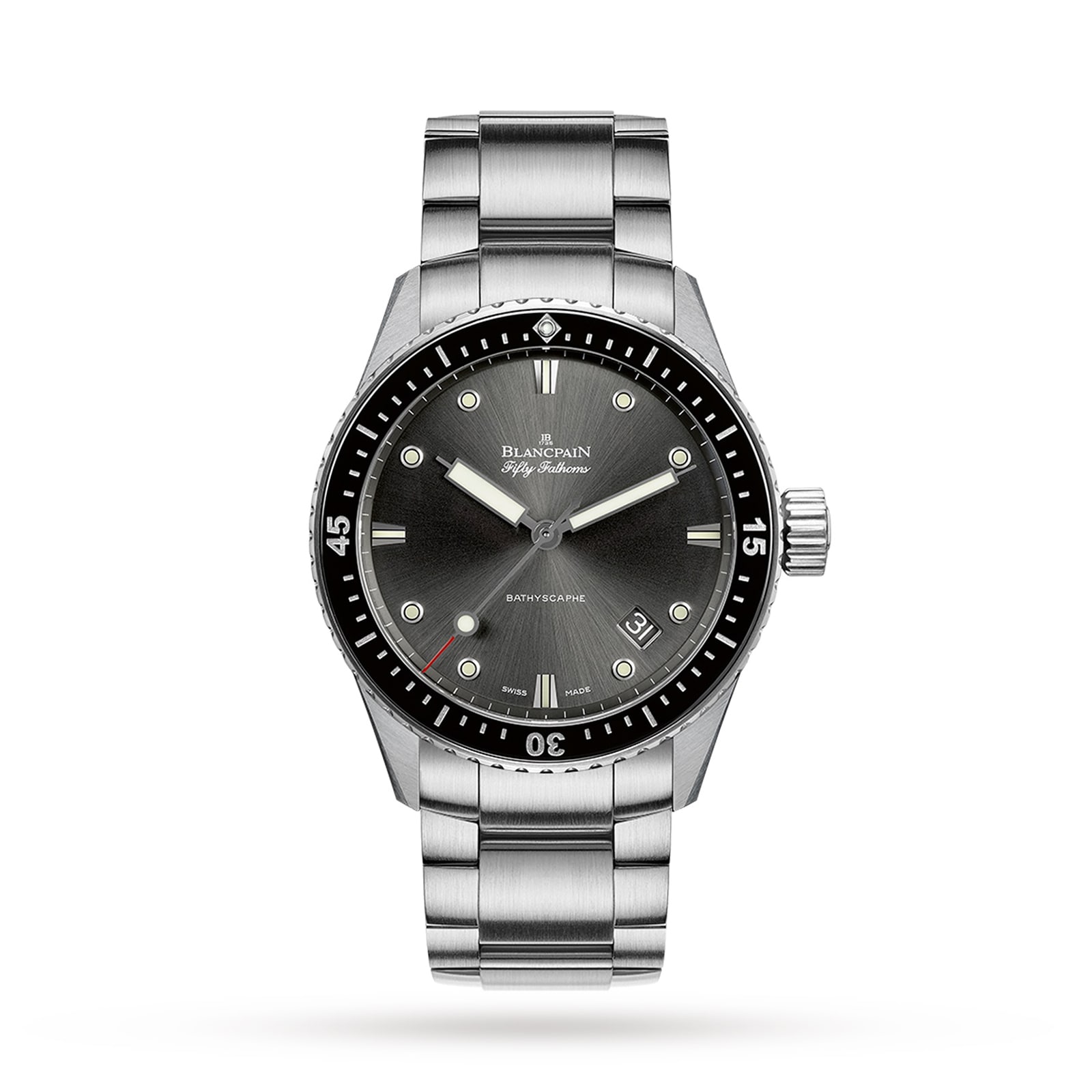 Fifty Fathoms Bathyscaphe 43mm Mens Watch Black image