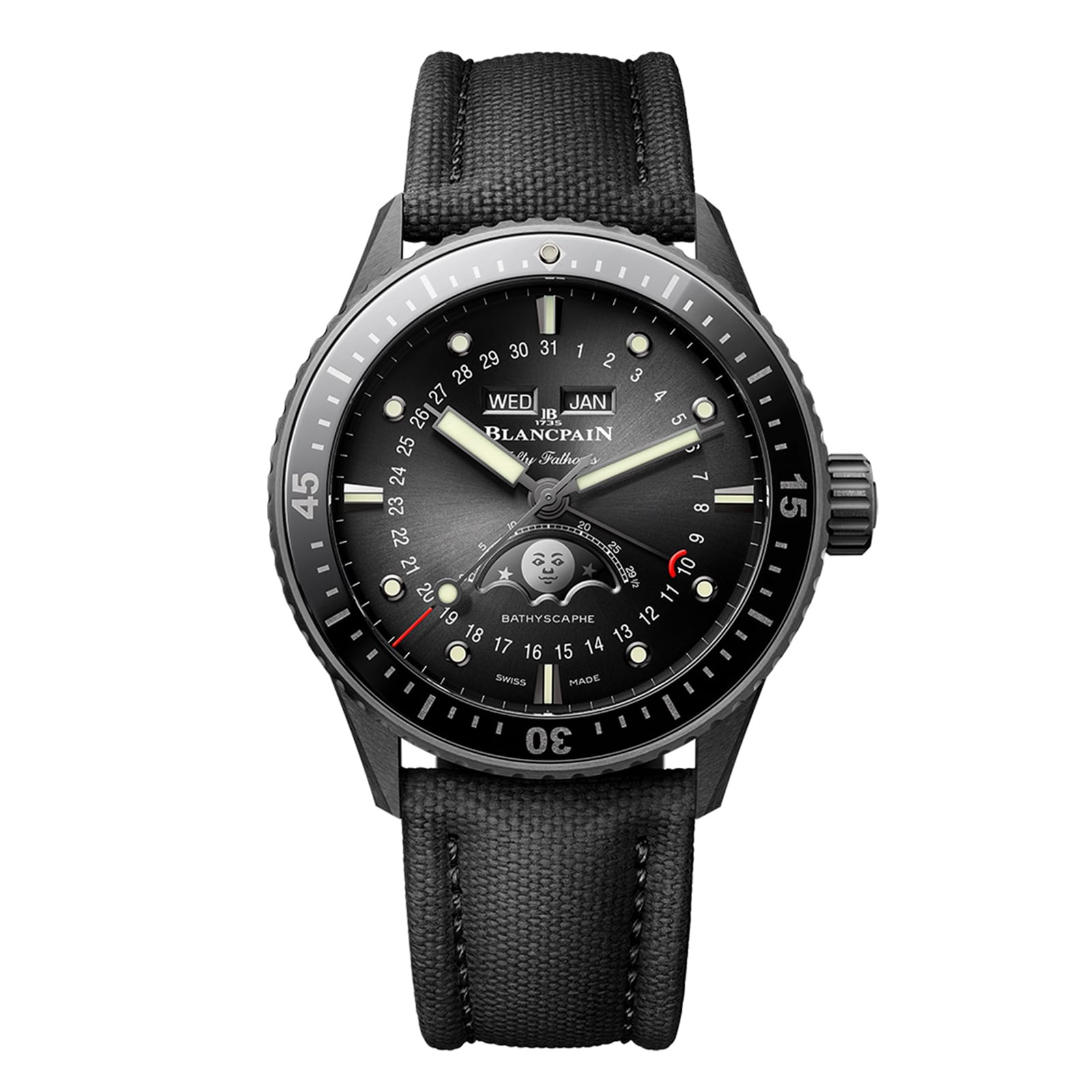 Fifty Fathoms Bathyscaphe 44mm Mens Watch Black image