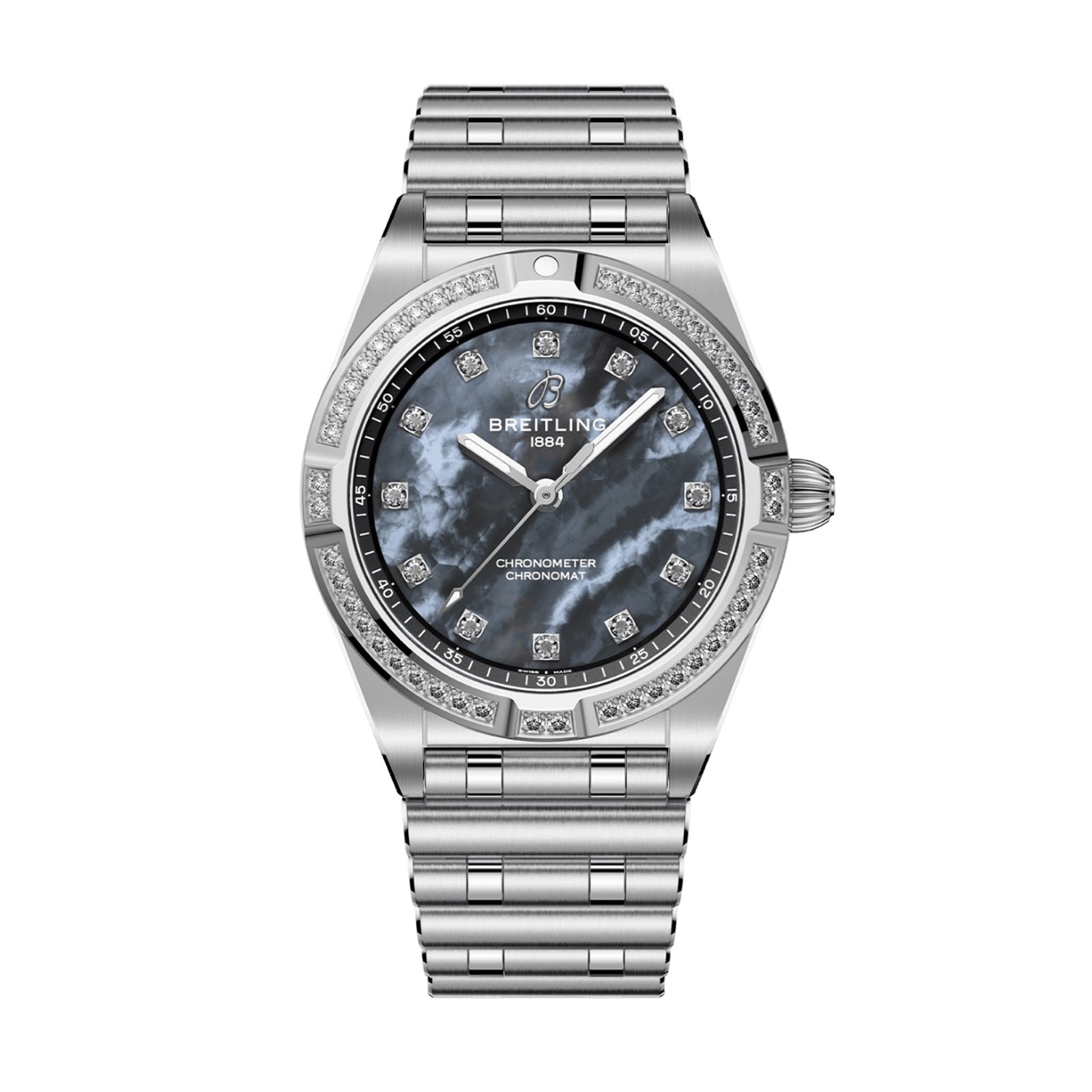 Chronomat 28mm Ladies Watch Black Mother Of Pearl image
