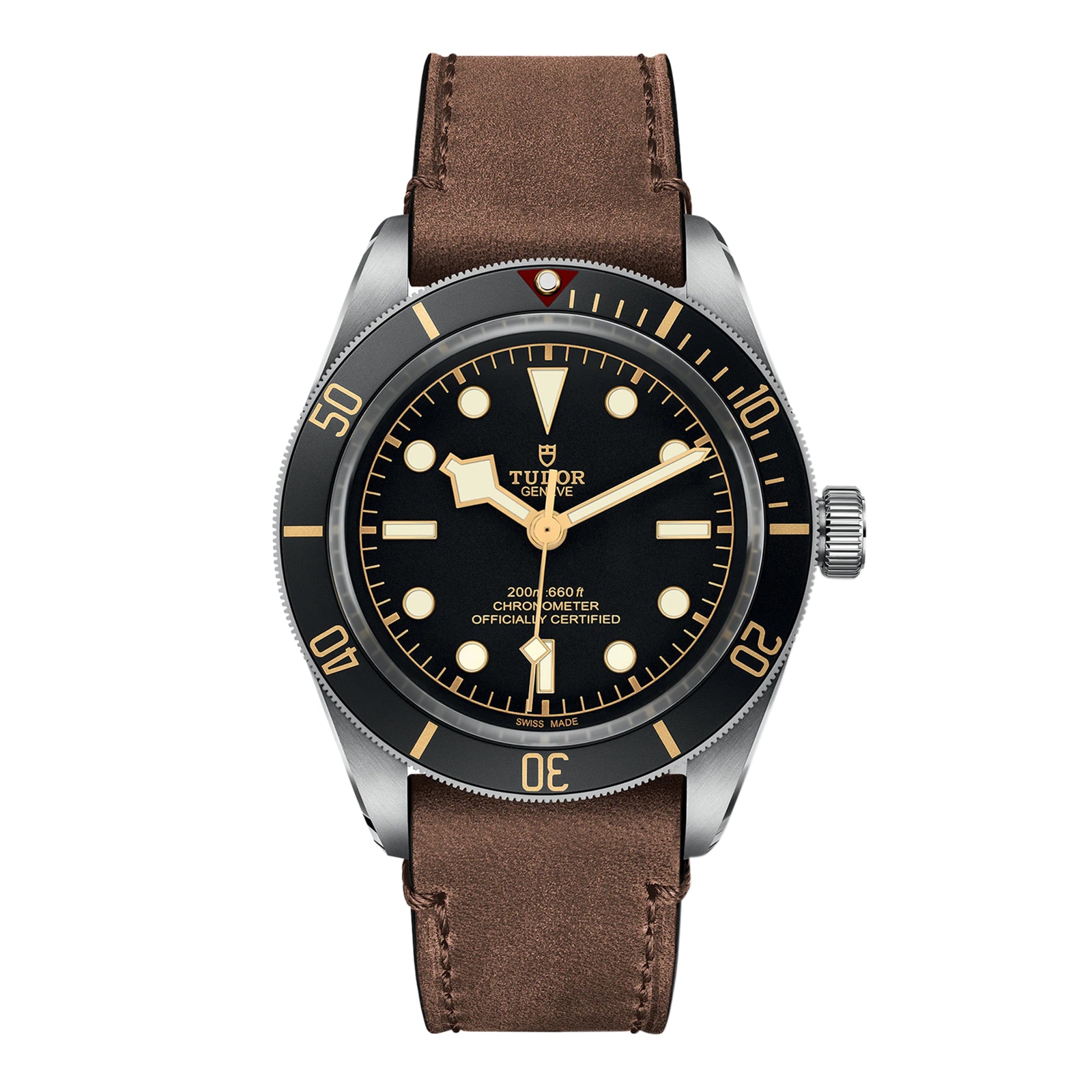 Tudor Black Bay 58 39mm Steel Case Brown Leather Strap