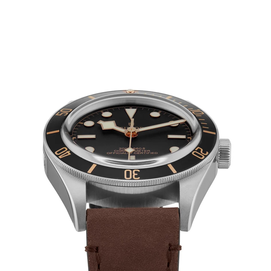 Tudor Black Bay 58 39mm Steel Case Brown Leather Strap