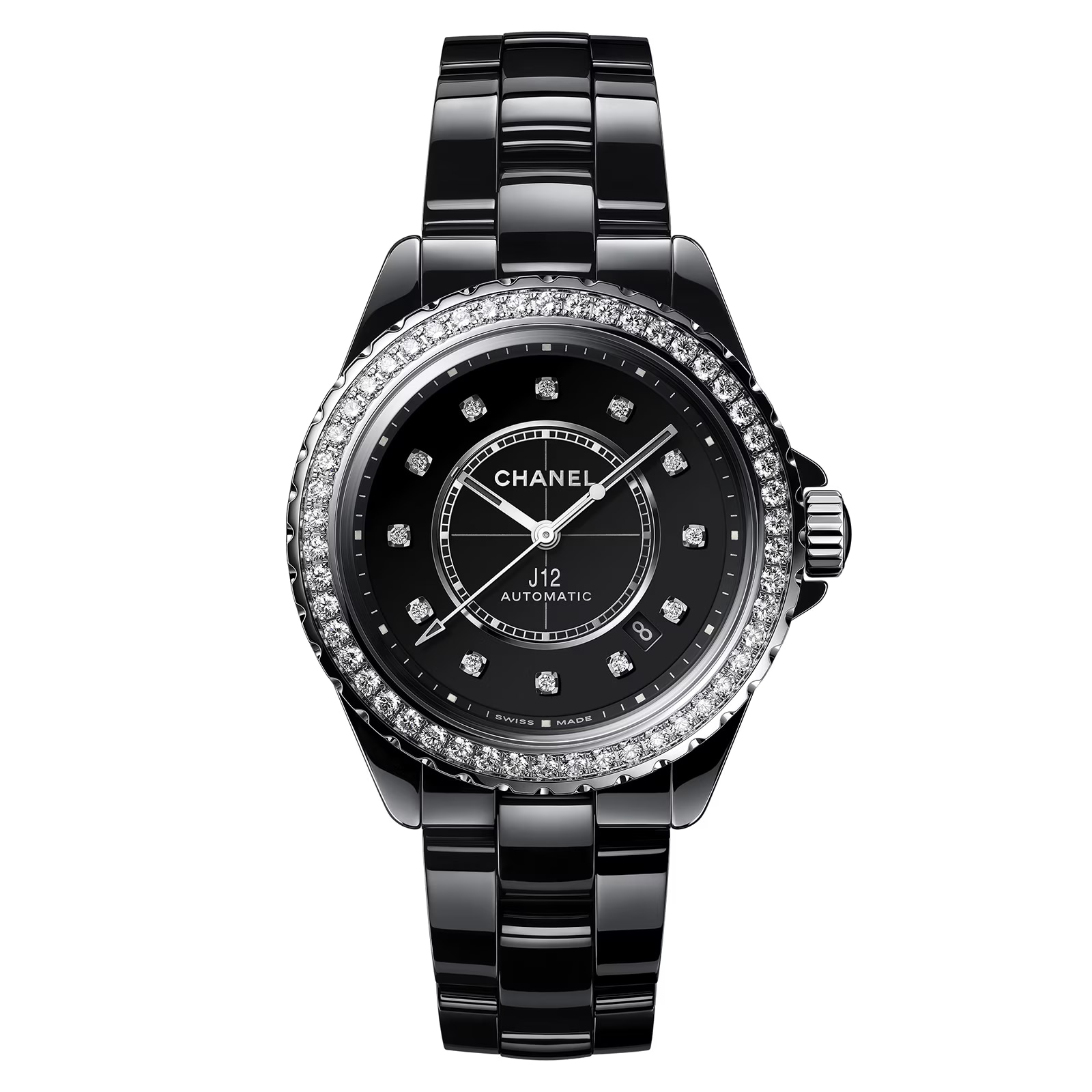 J12 DIAMOND BEZEL WATCH CALIBRE 12.1, 38 MM image