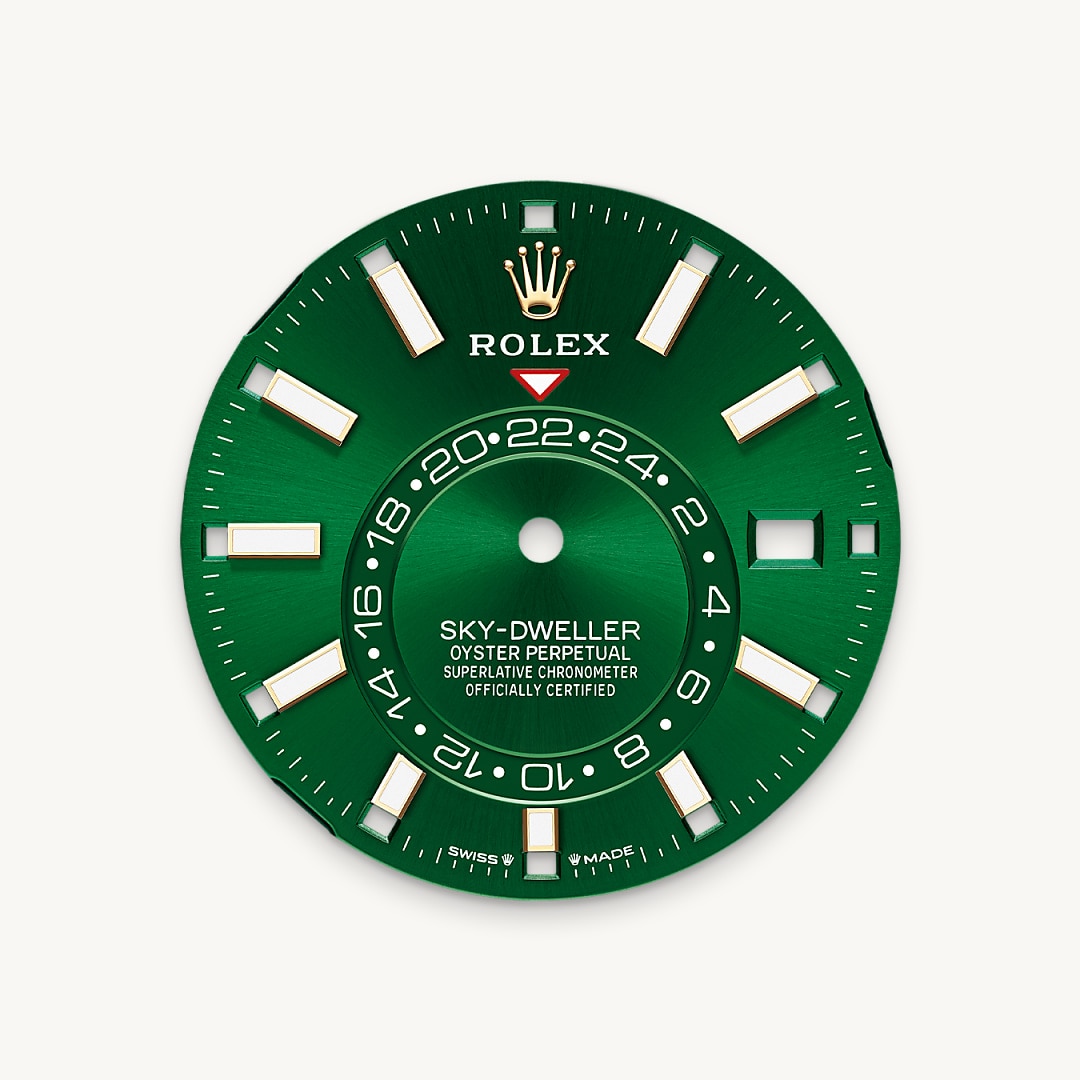 Bright green dial