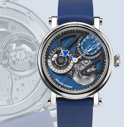 Speake-Marin One &amp; Two Dual Time Blue image